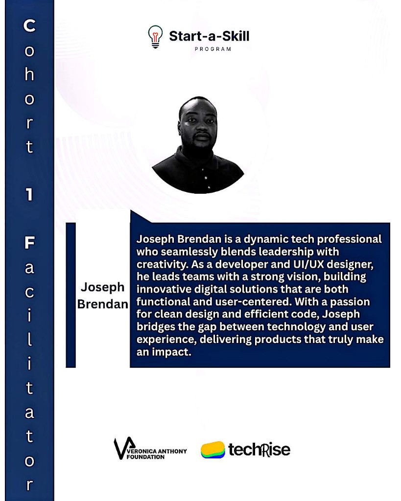 Start-a-Skill Cohort 1 — facilitator Joseph Brendan